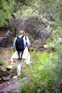 Louise working on CapeNature content