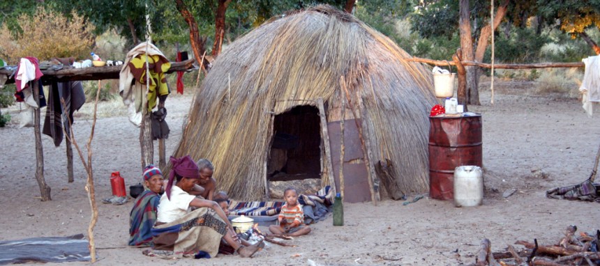 San people Nhoma Safari Camp Namibia Huts