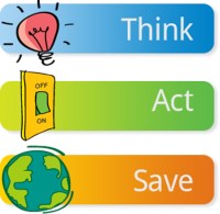 Energy saving Think - Act - Save