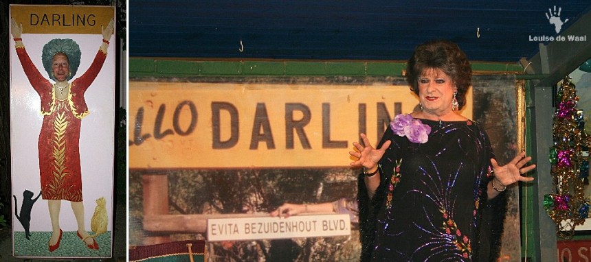 Tannie Evita Bezuidenhout at Evita se Perron, Darling