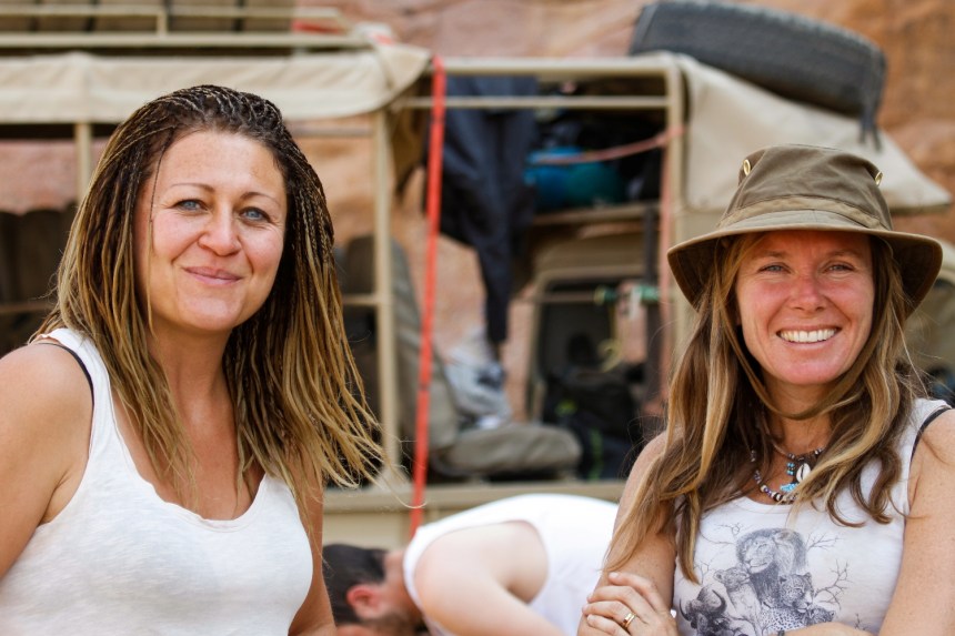 WorkingAbroad: Desert Elephants Project in Namibia with Vicky McNeil on the right. Photo credit: Vicky Kornevall